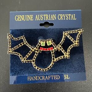 Austrian Crystals BAT Handcrafted Vintage/New pin